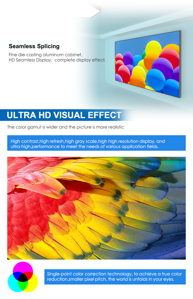 Seamless splicing and ultra HD cisual effect H0932485eeb994f998c7d4109fdd27b70D (1)