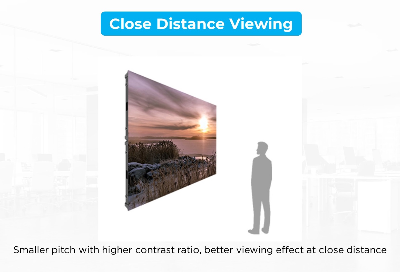 Viewing distance Distância de visualização