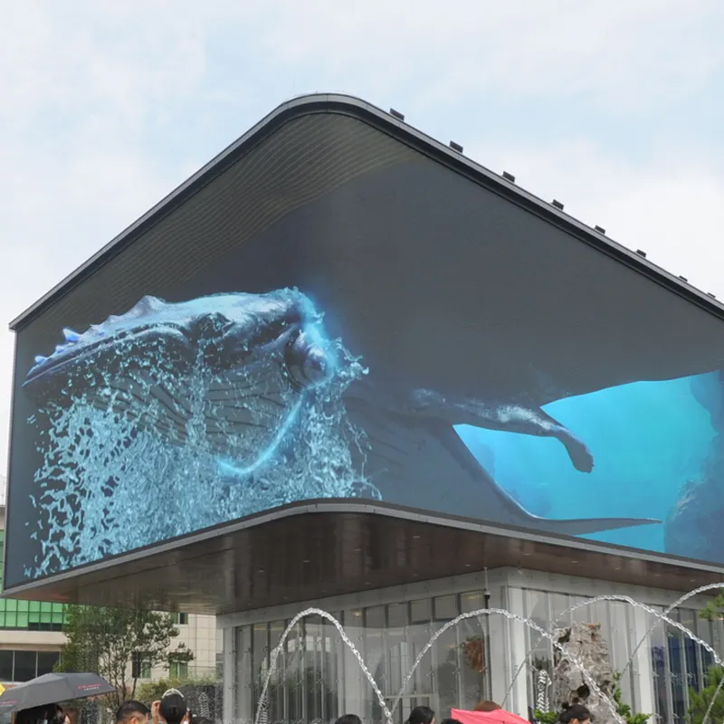 Painel de vídeo de publicidade à prova d'água para exterior, campo de futebol de basquete, tela LED