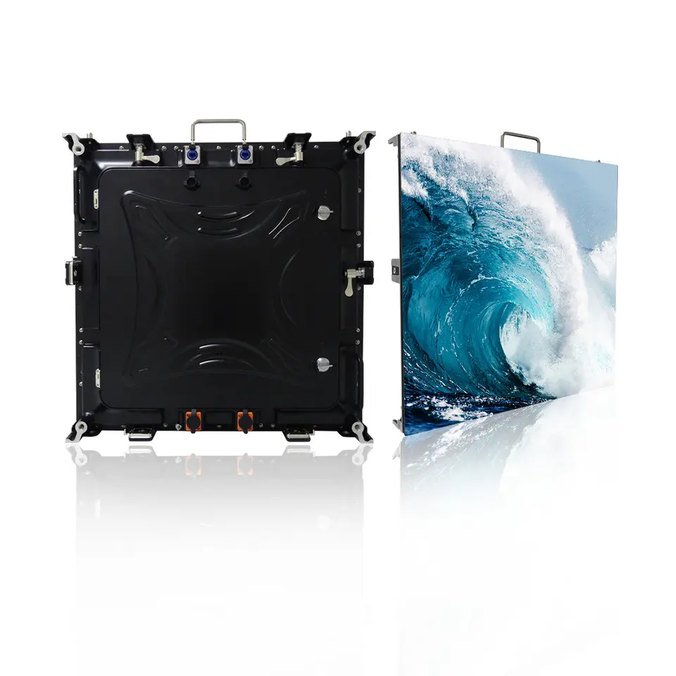 Tela de outdoor de parede de vídeo LED colorida de alumínio fundido com display LED para aluguel