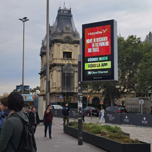 Exposição de diodo emissor de luz exterior de Digitas do reprodutor de vídeo bilateral de pólo claro de rua