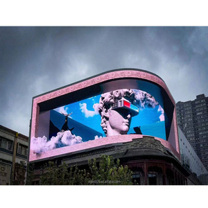 Tela conduzida da propaganda comercial da placa de vídeo gigante exterior do quadro de avisos dos olhos 3D