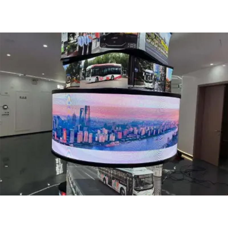 Novo display LED flexível comercial externo de sinalização digital