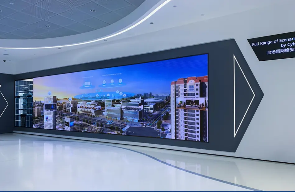 Telão LED grande HD colorido para interior de alta qualidade