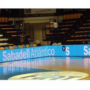 Painel de LED para publicidade digital em banner de quadra de basquete 